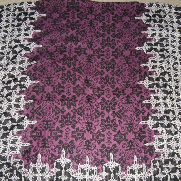 Betty Jackson Black Scarf NWOT - Picture 2 of 7